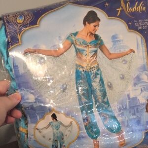 Disney NWOT Jasmine Jumpsuit with Blue and Gold Details